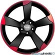 AU510+18%26quot%3B+GunMetal+Machined+Face+Red+ET35+Wheels+Set